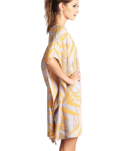 SALE ! Abstract Leaf Kaftan Dress - Glamco Boutique 