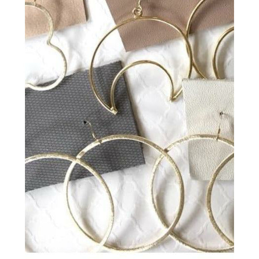 New ! She’s Goldyn Gold Filled Ear Wire Hoop Earrings - Glamco Boutique 