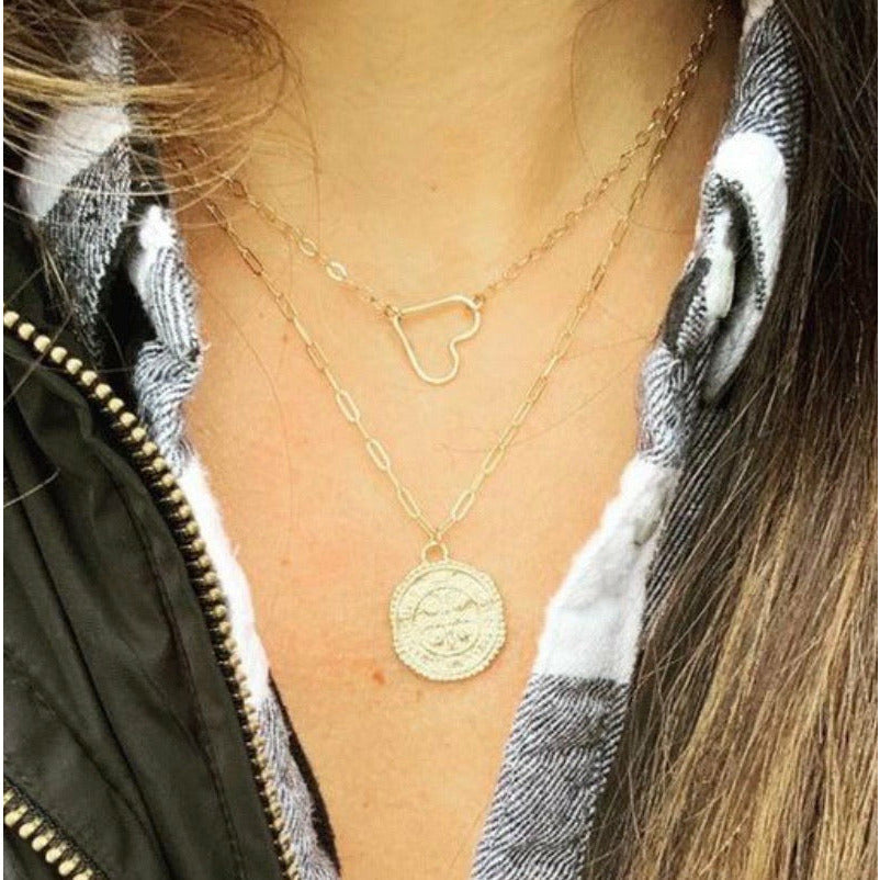 New ! All Heart Floating Gold Filled Necklace - Glamco Boutique 
