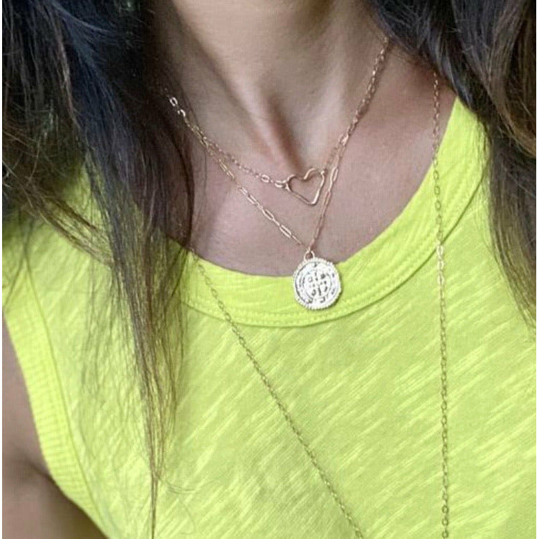New ! All Heart Floating Gold Filled Necklace - Glamco Boutique 