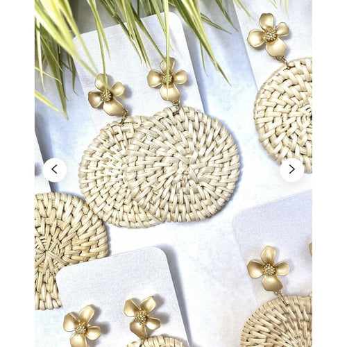 New ! In Bali Woven Earring - Glamco Boutique 