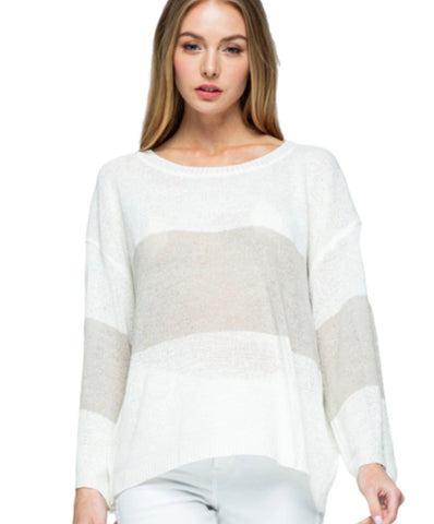 New ! Mia Breezy V-Neck Sweater