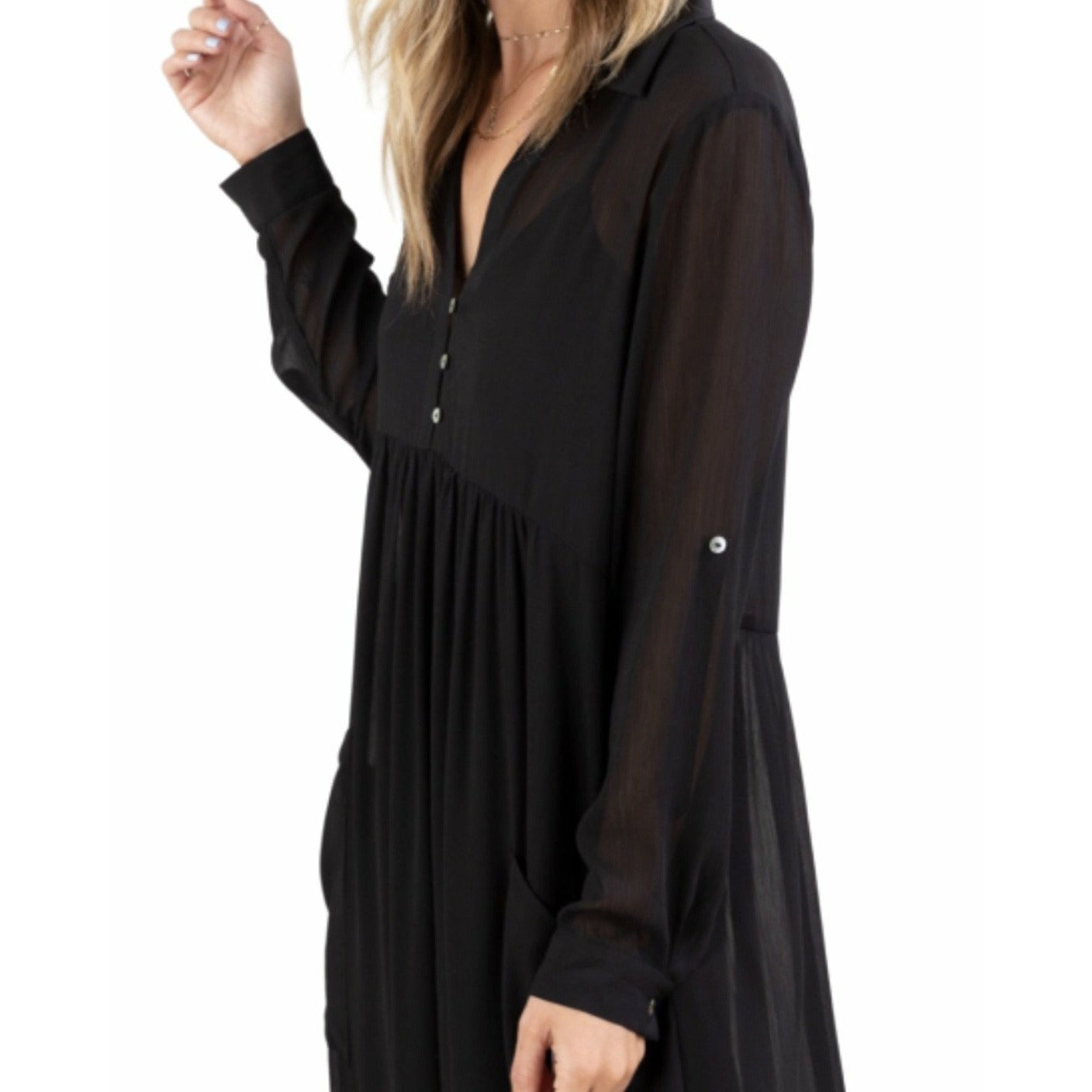New ! Annabella Maxi Shirt Dress - Glamco Boutique 