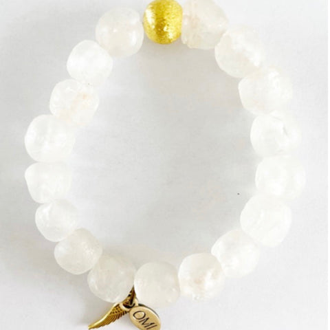 Sold Out ! Blanca Bracelet Trio Set In Silver by Omi Beads