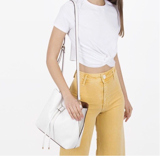 New ! Leia Luxe White Shoulder Style Handbag by Melie Bianco - Glamco Boutique 