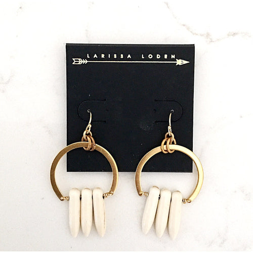 Ava Atum Hoop Earrings by Larissa Loden - Glamco Boutique 