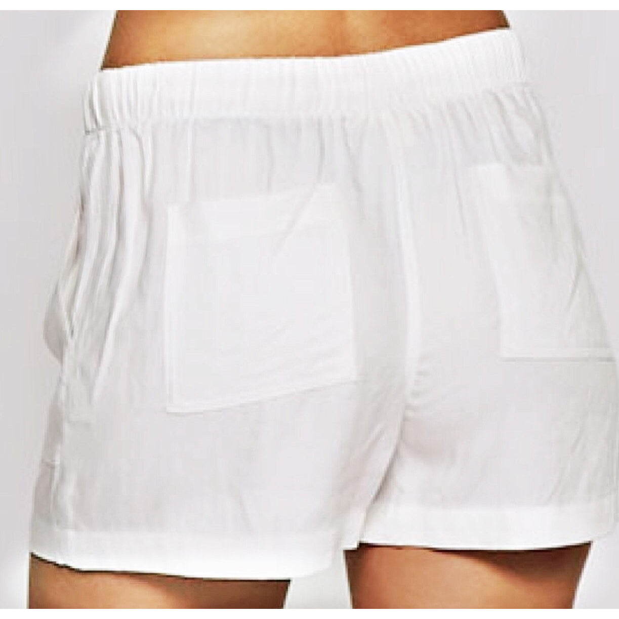 Zahara Shorts in Just A Little Off White by Lovestitch - Glamco Boutique 